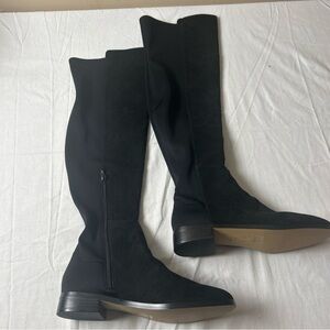 J. Crew Black Over-the-Knee Stretch Boots